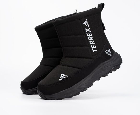 Зимние Сапоги Adidas Terrex черно-белые
